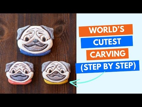 How to Carve a Pug - Pug Dog Whittling Tutorial Step by Step
