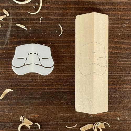 Wood Carving Stencils, Gnome, Bearded Man and Santa Figures (Jolly Face & Eyes)